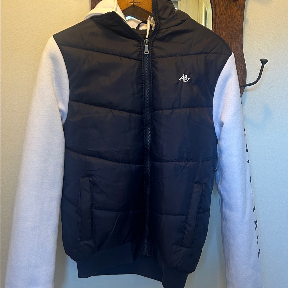 Blue and White Aeropostale Jacket